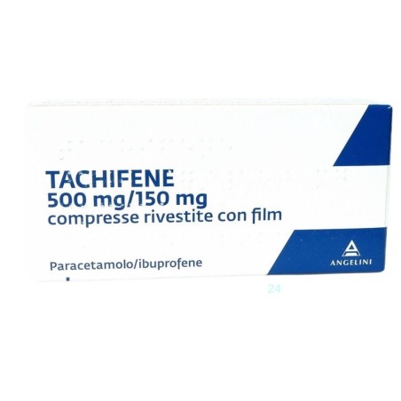 Tachifene 16 compresse riv 500 mg + 150 mg Tachifene 16 compresse riv 500 mg + 150 mg
