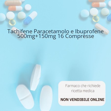 Tachifene 16 compresse riv 500 mg + 150 mg Tachifene 16 compresse riv 500 mg + 150 mg