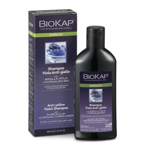 Biokap bellezza shampoo viola antigiallo 200 ml biosline