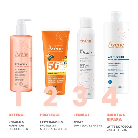 Eau thermale avene solare latte bambino spf 50+ 250 ml nuovopack Eau thermale avene solare latte bambino spf 50+ 250 ml nuovopack