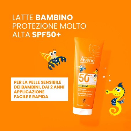 Eau thermale avene solare latte bambino spf 50+ 250 ml nuovopack Eau thermale avene solare latte bambino spf 50+ 250 ml nuovopack