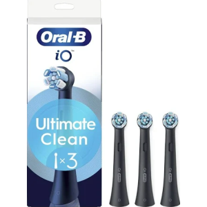 Oralb power refill io ultra clean black 3 pezzi