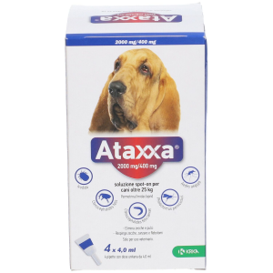 Ataxxa 2000 mg/400 mg soluzione spot-on per cani oltre 25 kg