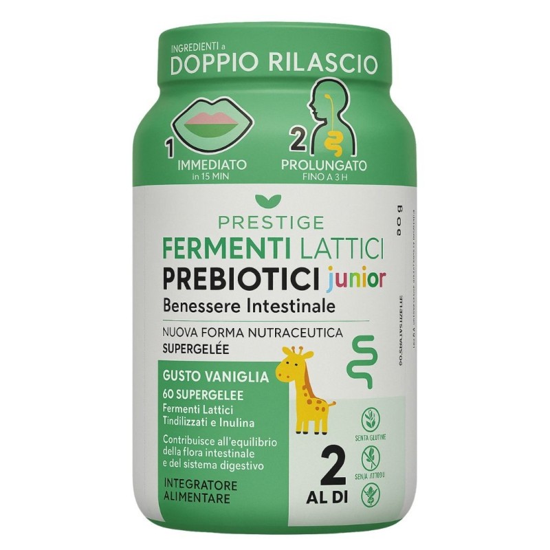 Fermenti lattici prebiotici junior 60 supergelee Fermenti lattici prebiotici junior 60 supergelee