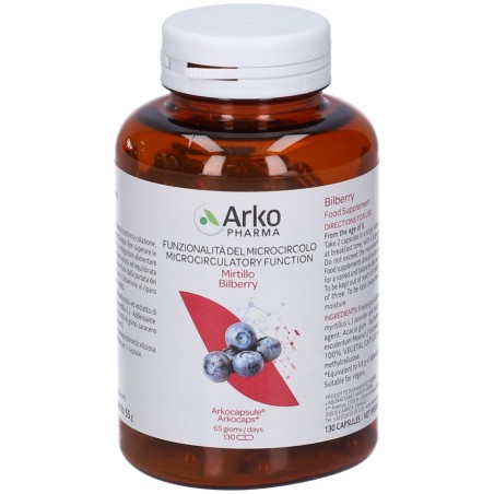 Arkocapsule funzionalita' microcircolo mirtillo 130 capsule Arkocapsule funzionalita' microcircolo mirtillo 130 capsule