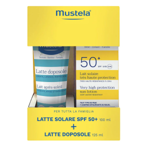 Mustela bipack latte solare 100 ml + doposole selettivo 125ml Mustela bipack latte solare 100 ml + doposole selettivo 125ml