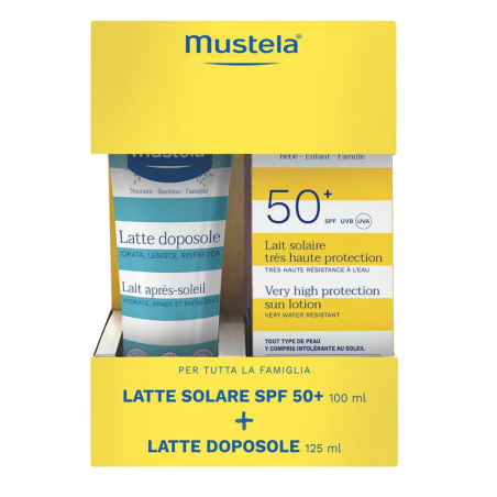 Mustela bipack latte solare 100 ml + doposole selettivo 125ml