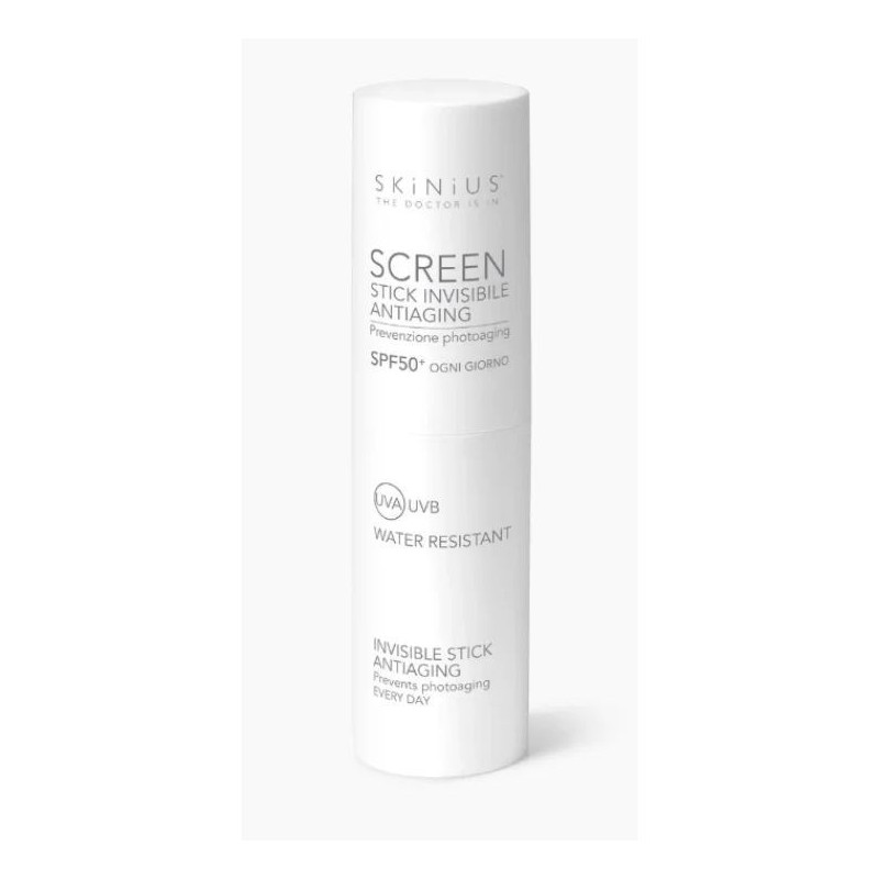 Skinius screen stick invisibile antiaging spf50+ 10 g Skinius screen stick invisibile antiaging spf50+ 10 g