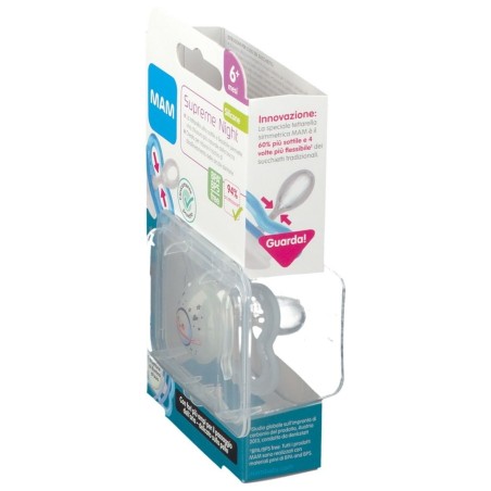 Mam succhietto supreme night 6+ silicone single box neutro Mam succhietto supreme night 6+ silicone single box neutro