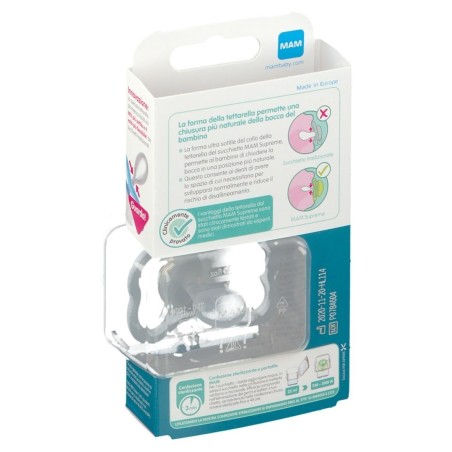 Mam succhietto supreme night 6+ silicone single box neutro Mam succhietto supreme night 6+ silicone single box neutro
