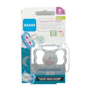 Mam succhietto supreme night 6+ silicone single box neutro Mam succhietto supreme night 6+ silicone single box neutro