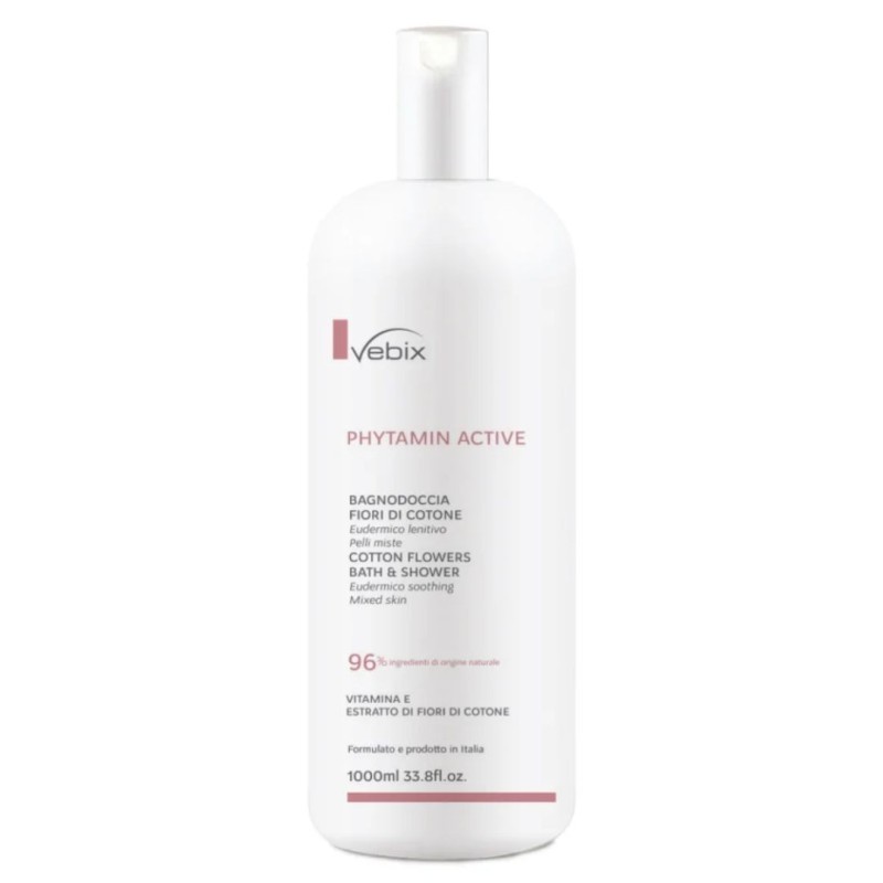 Vebix Phytamin Active Bagnodoccia Fiori Di Cotone 1000 Ml Vebix Phytamin Active Bagnodoccia Fiori Di Cotone 1000 Ml