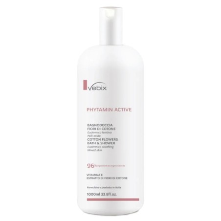 Vebix Phytamin Active Bagnodoccia Fiori Di Cotone 1000 Ml Vebix Phytamin Active Bagnodoccia Fiori Di Cotone 1000 Ml