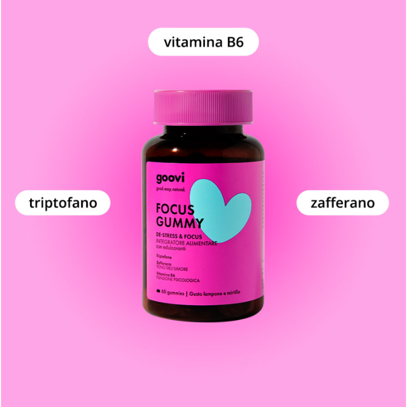 Goovi De-stress&focus Focus Gummy 60 Gummies Goovi De-stress&focus Focus Gummy 60 Gummies