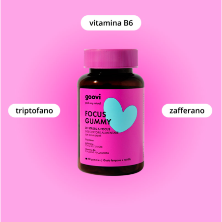 Goovi De-stress&focus Focus Gummy 60 Gummies Goovi De-stress&focus Focus Gummy 60 Gummies