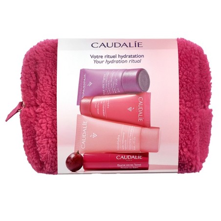 Caudalie Trousse Inverno 2025 Vinohydra Gel Detergente 30 Ml + Vinohydra Crema Idratazione Intensa 15 Ml + The Des Vignes Corpo