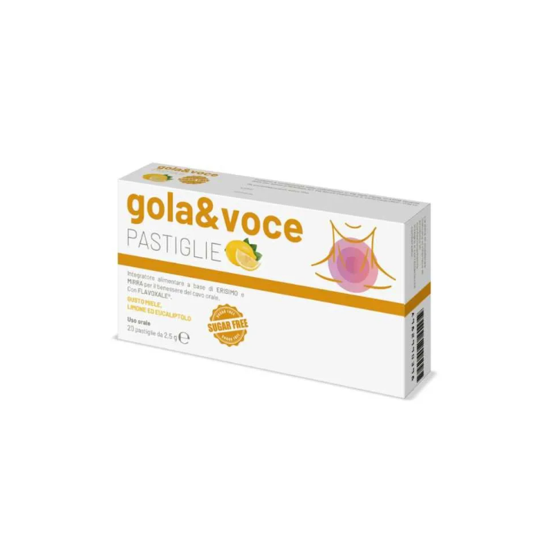 Gola & voce sugar free miele limone eucaliptolo 20 pastiglie