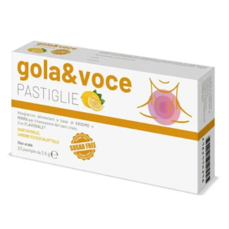 Gola & voce sugar free miele limone eucaliptolo 20 pastiglie