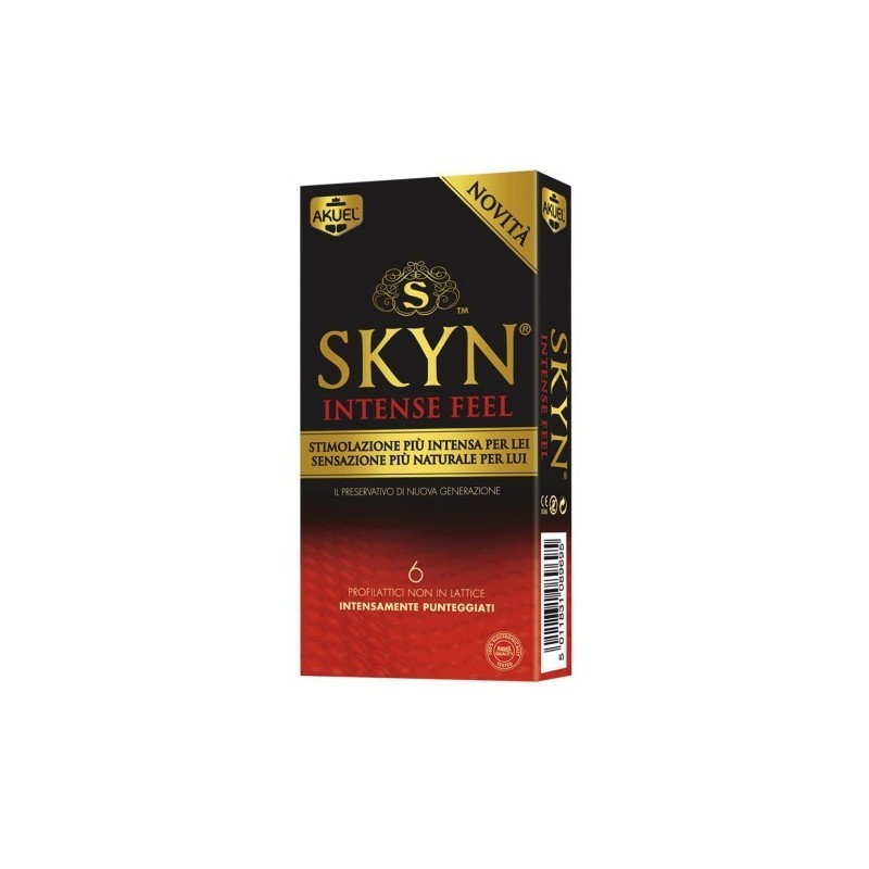 Profilattico ansell akuel skyn intense feel b 6 pezzi