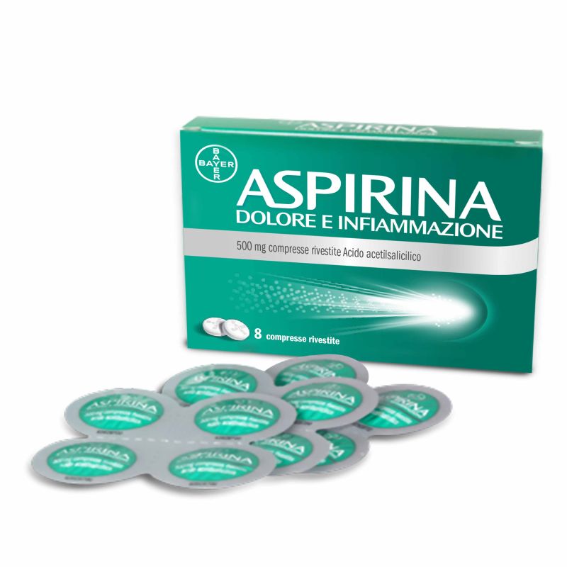 Aspirina dolore inf*8cpr 500mg Aspirina dolore inf*8cpr 500mg
