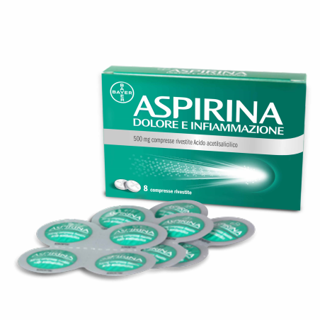 Aspirina dolore inf*8cpr 500mg Aspirina dolore inf*8cpr 500mg