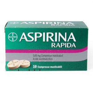Bayer Aspirina Rapida 500 Mg Compresse Masticabili Acido Acetilsalicilico