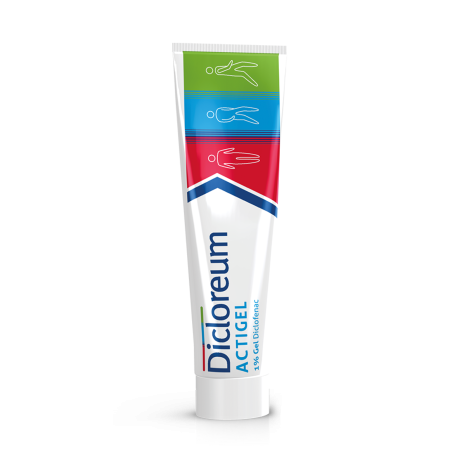 Dicloreum Actigel 1% Gel 50 gr per dolori articolari e muscolari uso topico Dicloreum Actigel 1% Gel 50 gr per dolori articolari e muscolari uso topico