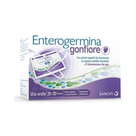 Enterogermina Gonfiore integrità intestinale 20 Bustine Bipartite