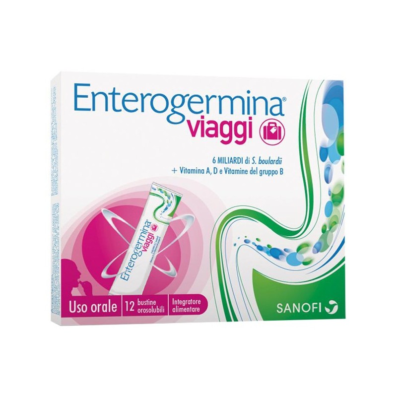 Enterogermina viaggi 12 bustine orosolubili confezione standard