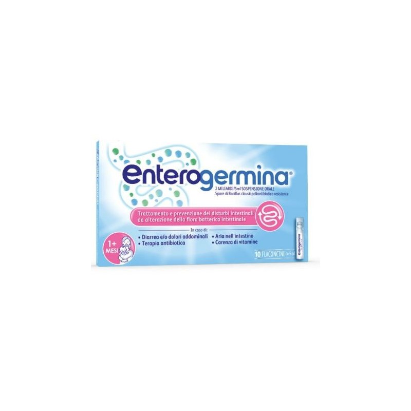 Enterogermina 2 Miliardi/5 Ml Sospensione Orale 10 flaconcini