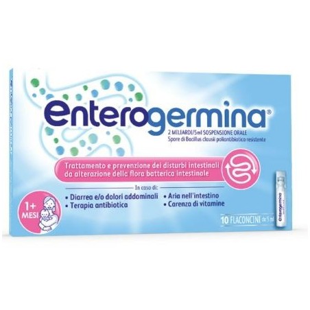 Enterogermina 2 Miliardi/5 Ml Sospensione Orale 10 flaconcini