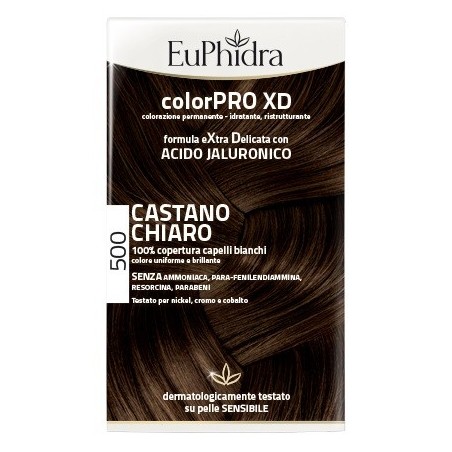 Euphidra colorpro xd 500 cast chiaro gel colorante capelli in flacone + attivante + balsamo + guanti Euphidra colorpro xd 500 cast chiaro gel colorante capelli in flacone + attivante + balsamo + guanti