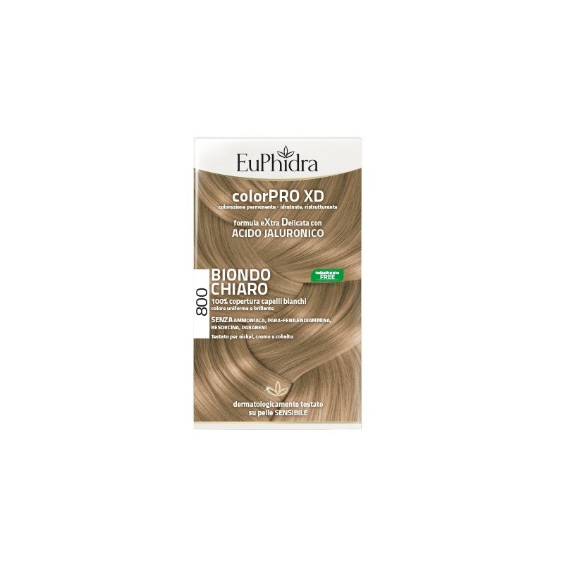 Euphidra colorpro xd 800 biondo chiaro gel colorante capelli in flacone + attivante + balsamo + guan Euphidra colorpro xd 800 biondo chiaro gel colorante capelli in flacone + attivante + balsamo + guan