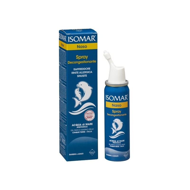 Isomar naso chiuso soluzione acqua di mare ipertonica per decongestione naso chiuso 50 ml