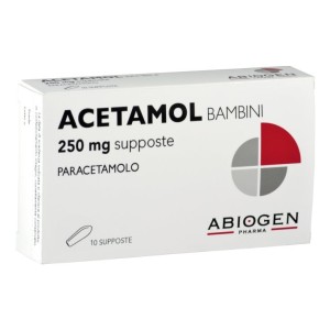 Acetamol Bambini 250 Mg 10 Supposte analgesico e antipiretico