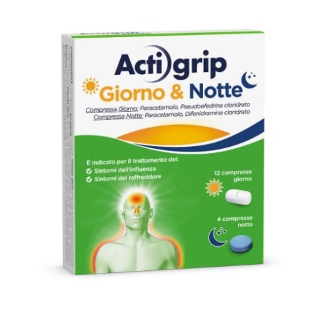 Actigrip giorno&notte*12+4cpr