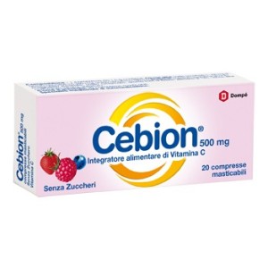 Cebion masticabile senza zucchero vitamina c 20 compresse