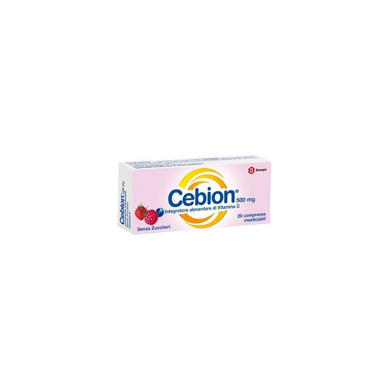 Cebion masticabile senza zucchero vitamina c 20 compresse