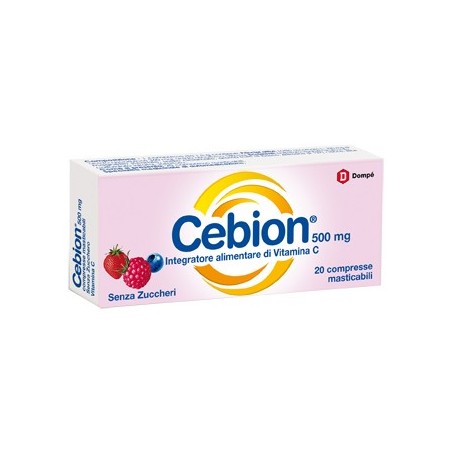 Cebion masticabile senza zucchero vitamina c 20 compresse