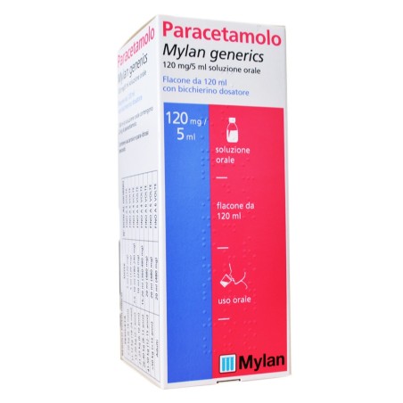 Paracetamolo Mylan Generics 120 Mg/5 Ml Soluzione Orale Medicinale Equivalente