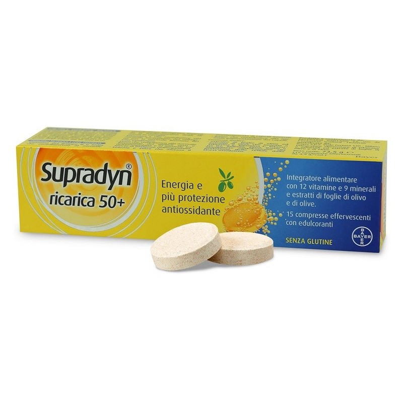 Bayer Supradyn Ricarica 50+ Multivitaminico - 15 Compresse Effervescenti