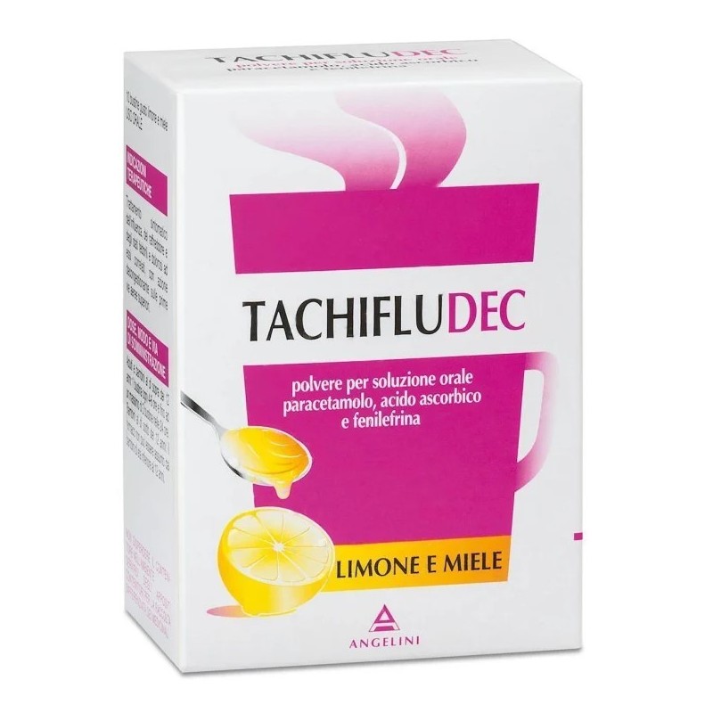 Tachifludec Polvere Per Soluzione Orale Gusto Limone e Miele 10 bustine Stati Influenzali