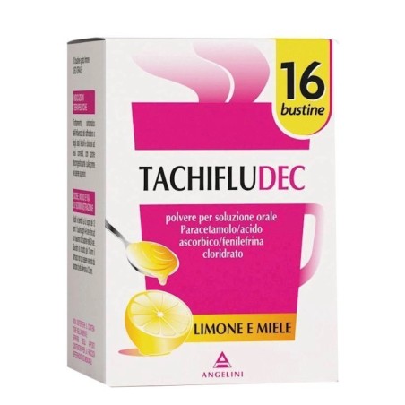 Tachifludec Polvere Per Soluzione Orale Gusto Limone e Miele 16 bustine Stati Influenzali
