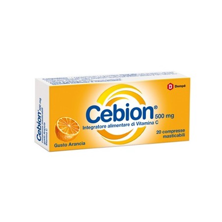 Cebion masticabile arancia vitamina c 20 compresse
