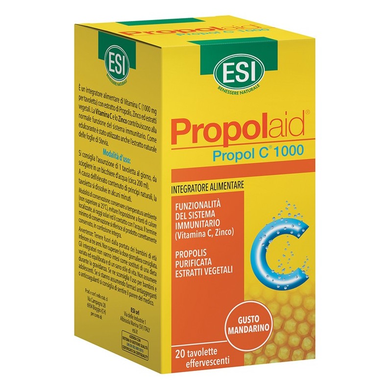 Propolaid propol c 1000 mg 20 tavolette effervescenti