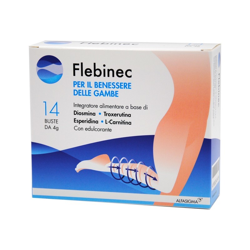 Flebinec 14 Bustine benessere per le gambe