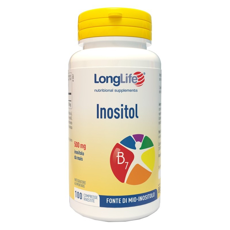 Longlife Inositol Integratore di Mio-Inositolo - 100 Compresse