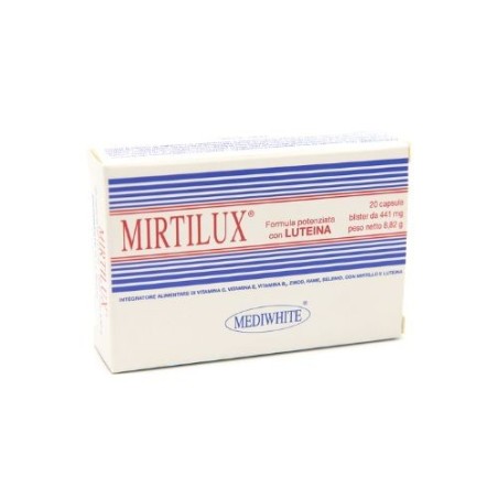 Mediwhite Mirtilux Integratore per la Vista - 20 Capsule