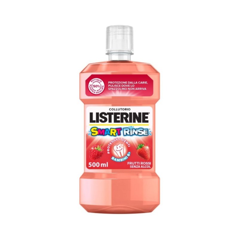 Listerine Collutorio Smart Rinse - 500ml Gusto Fragola