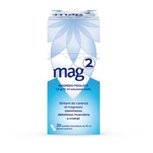 Mag2 Magnesio in soluzione orale per affaticamento - 20 Bustine